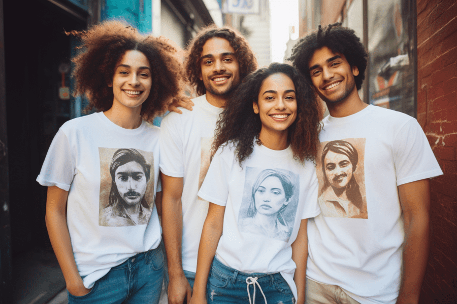 חולצות מודפסות על נשים 